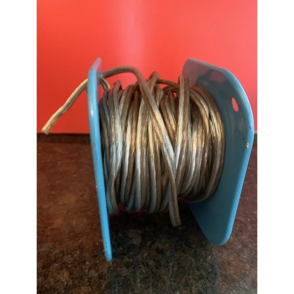 Vintage Belden 9717 Clear Speaker Wire 14 AWG - Approx 80-90 Ft Remaining